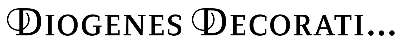 Diogenes Decorative Regular Small Caps 1